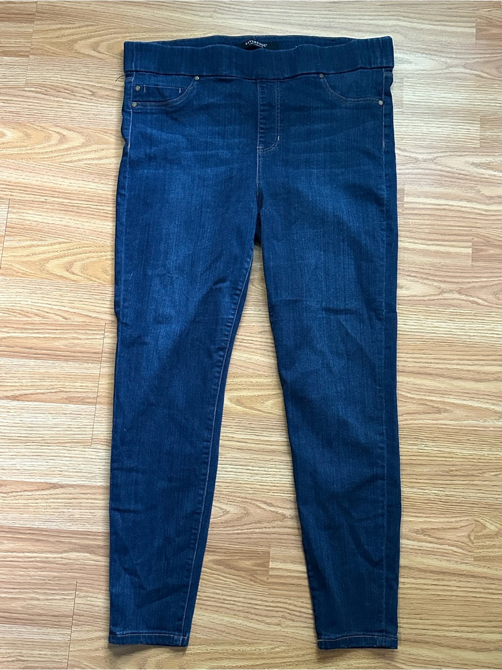 Liverpool Women's Skinny Jeggings in Dark Blue Denim